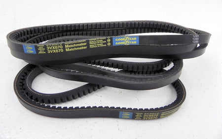 Goodyear HY-T Wedge V-Belt 3VX670 (Lot of 2) - Advance Operations