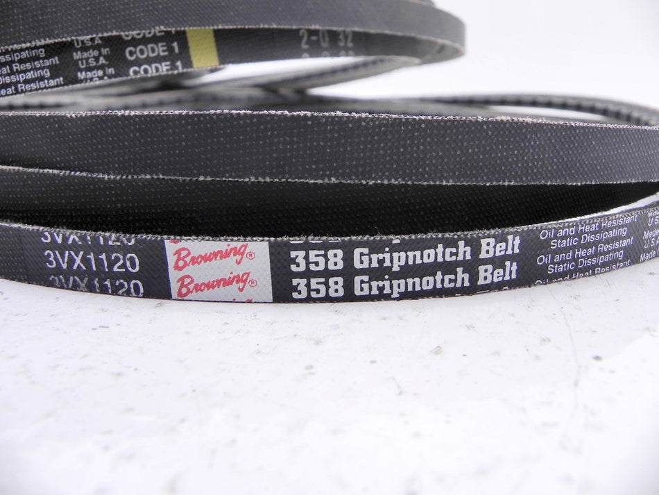 Browning Gripnotch V-Belt 3VX1120 (Lot of 3) - Advance Operations