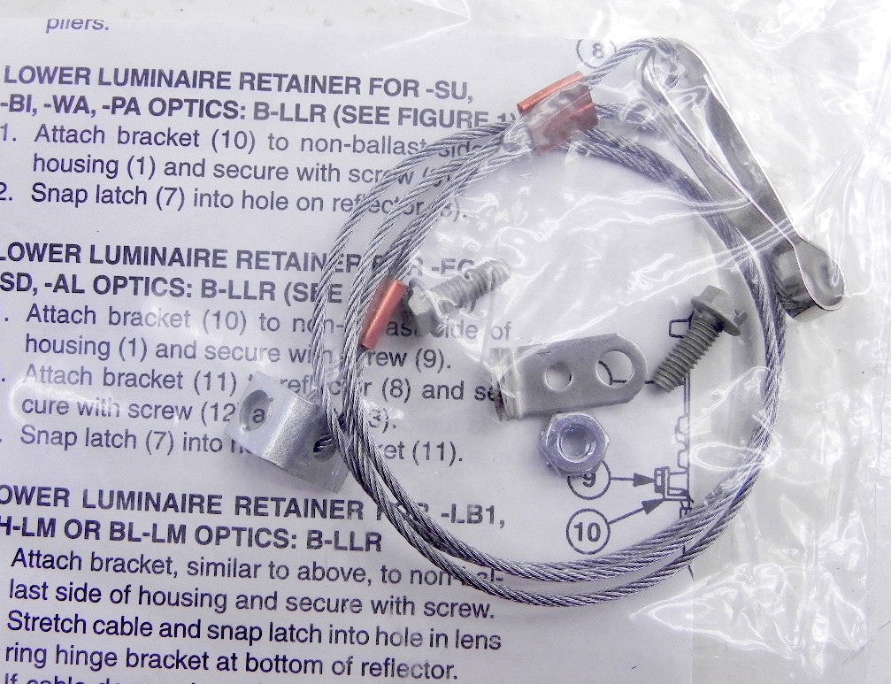 Hubbell Lighting Lower Luminaire Retainer BL-LR  (8) - Advance Operations