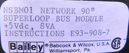 Bailey Network 90 Superloop Bus Module NSBM01 - Advance Operations