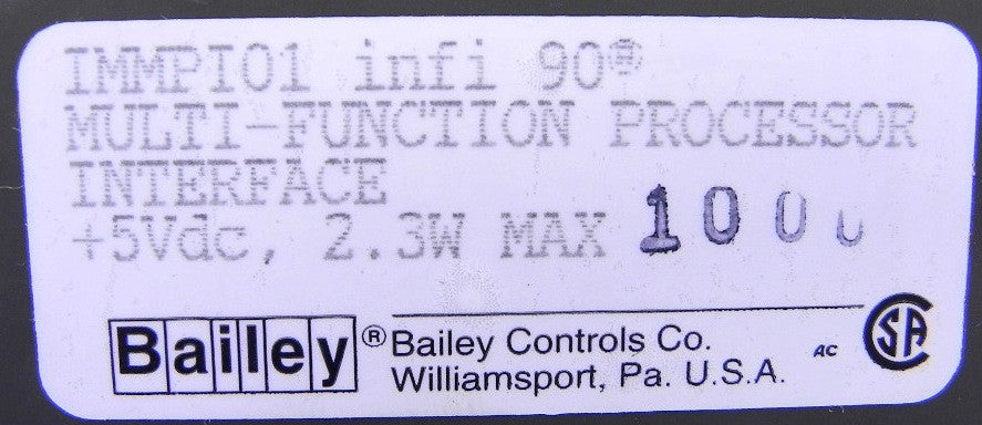 ABB Bailey Multi-Function Processor Interface IMMPI01 - Advance Operations