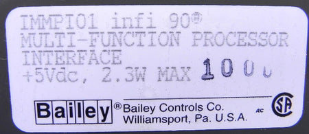 ABB Bailey Multi-Function Processor Interface IMMPI01 - Advance Operations