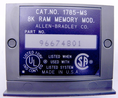 Allen-Bradley Ram Memory 1785-MS - Advance Operations