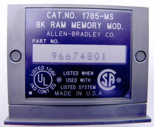 Load image into Gallery viewer, Allen-Bradley Ram Memory 1785-MS - Advance Operations
