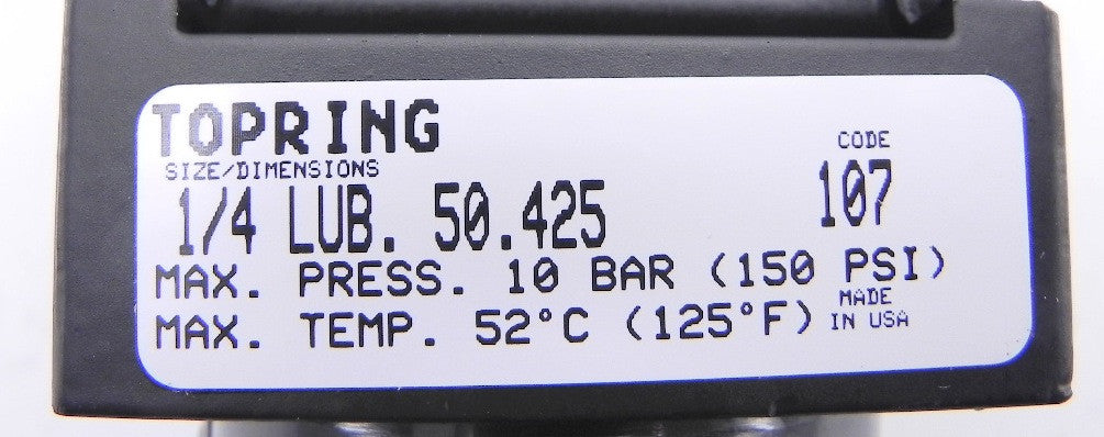 Topring Lubricator 1/4" Regular 50.425 - Advance Operations