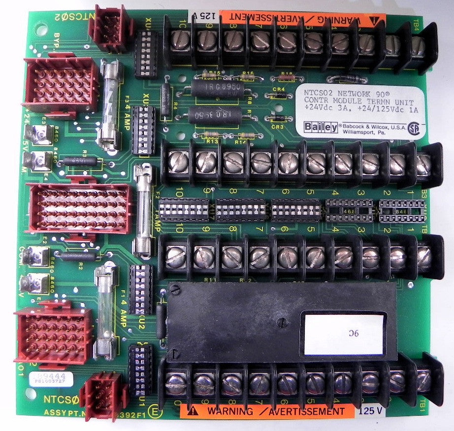 Bailey Control Termination Unit Board NTCS02 1 Year Warranty - Advance Operations