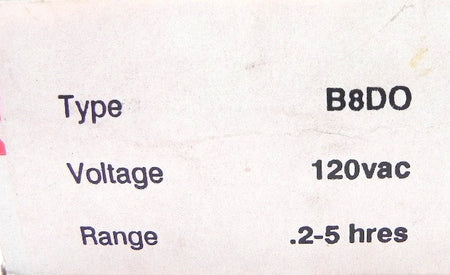 Broyce Delay Timer 0.2 to 5 hrs. B8DO - Advance Operations