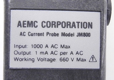 AEMC Instruments AC Current Probe JM800 - Advance Operations