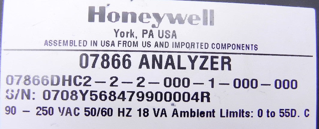 Honeywell Conductivity Analyzer Indicator 078866DHC2 - Advance Operations