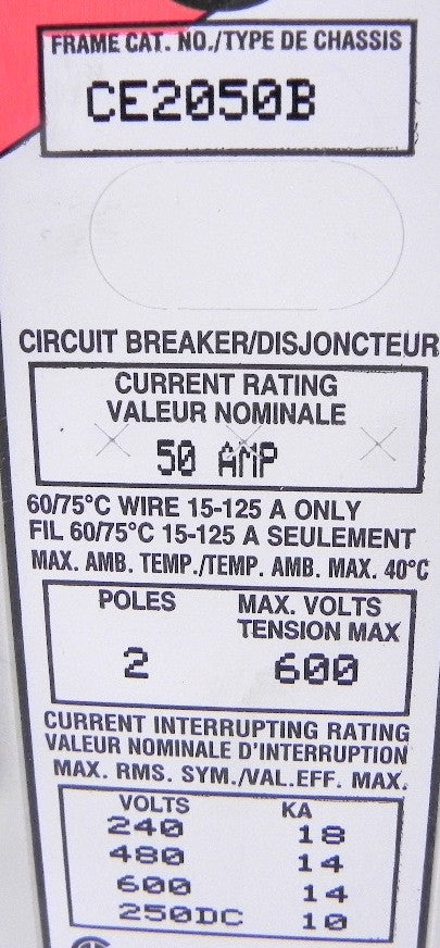 Federal Pioneer Horizon Circuit Breaker CE2050 - Advance Operations