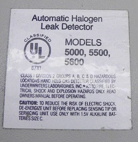 Tif Automatic Halogen Leak Detector 5600 - Advance Operations