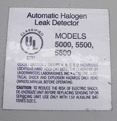 Tif Automatic Halogen Leak Detector 5600 - Advance Operations
