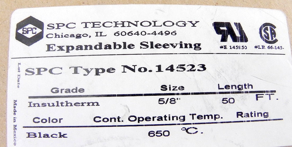 SPC Expandable Sleeving 5/8" x 50' Type 14523 - Advance Operations