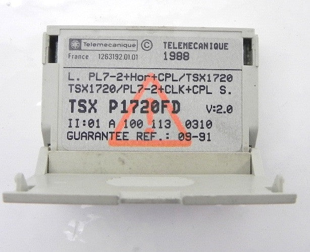 Telemecanique PL7-2 Software TSX P1720FD - Advance Operations