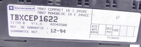 Telemecanique TBX7 Compact Monoblock TBX CEP 1622 - Advance Operations