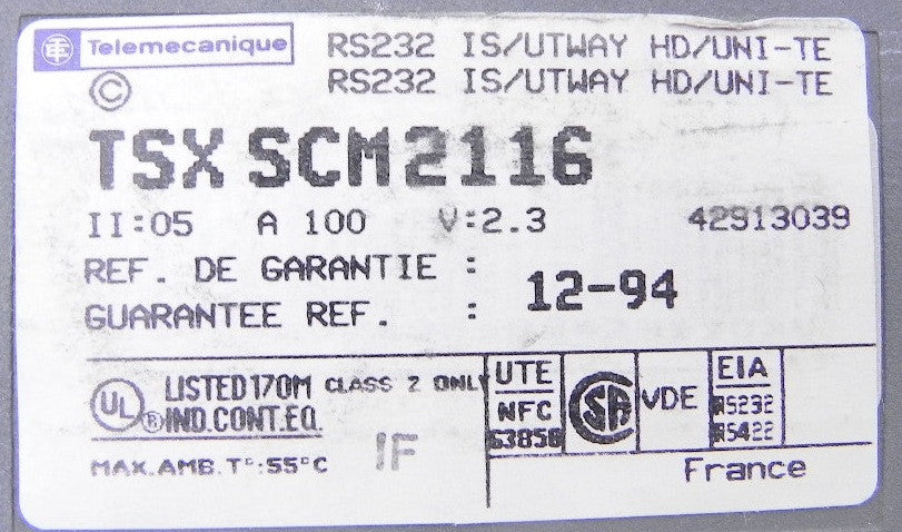 Schneider Module TSX SCM 2116 - Advance Operations