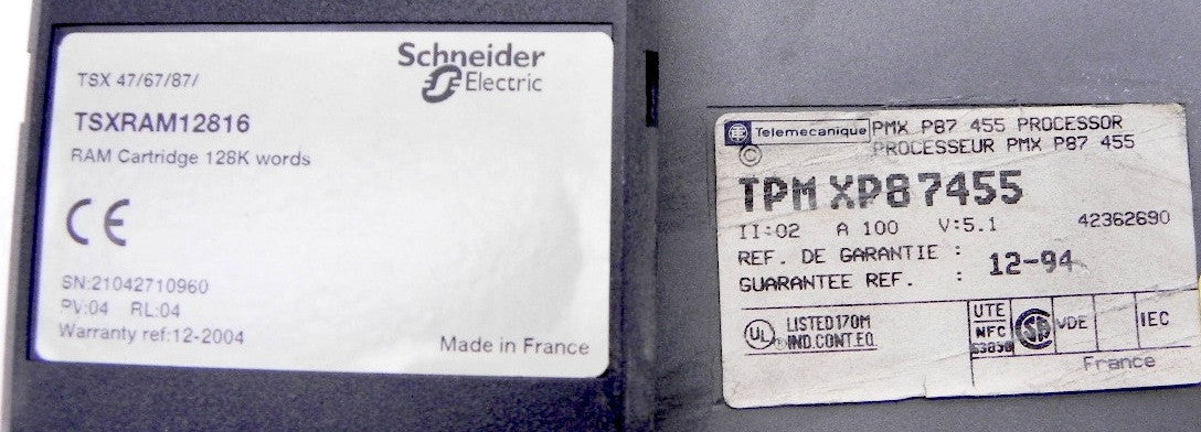Telemecanique Processor Module TPM XP87455 - Advance Operations