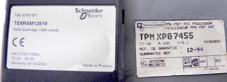 Telemecanique Processor Module TPM XP87455 - Advance Operations