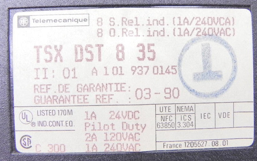 Telemecanique Output Module TSX DST 835 - Advance Operations