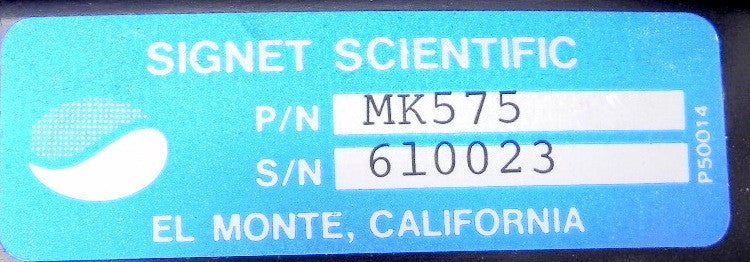 Signet Scientific Accum-U-Flo MK575 - Advance Operations