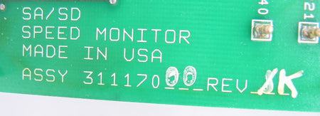 SKF SA/SD Speed Monitor PLC Board 31117000 31116900 F - Advance Operations