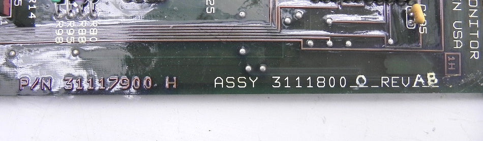 SKF SA/SD AVD Monitor Board 31118000 31117900 H Rev AB - Advance Operations