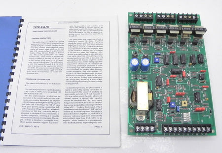 Raytron Three Phase Control Card Type 434-R3 - Advance Operations