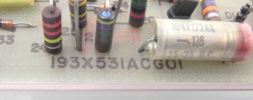 GE Diagnostic Circuit Board 193X531ACG01 - Advance Operations