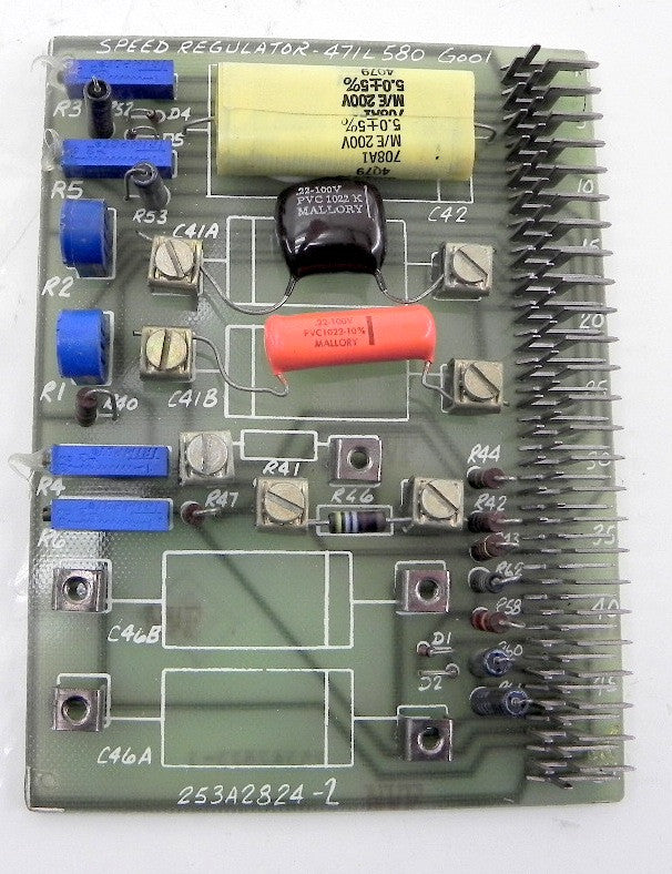 GE Speed Regulator Board 471L580 G001 - Advance Operations