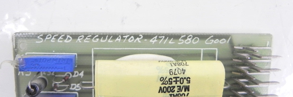 GE Speed Regulator Board 471L580 G001 - Advance Operations