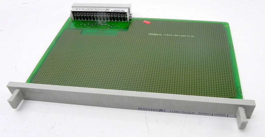 Siemens Jumpering Module 6ES5756-0AA11 - Advance Operations