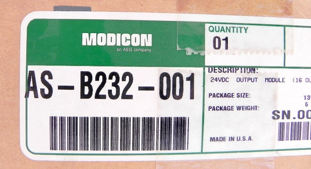 Modicon 24Vdc Output Module 16 Output AS-B232-001 - Advance Operations
