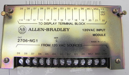 Allen-Bradley Input Converter 2706-NG1 - Advance Operations