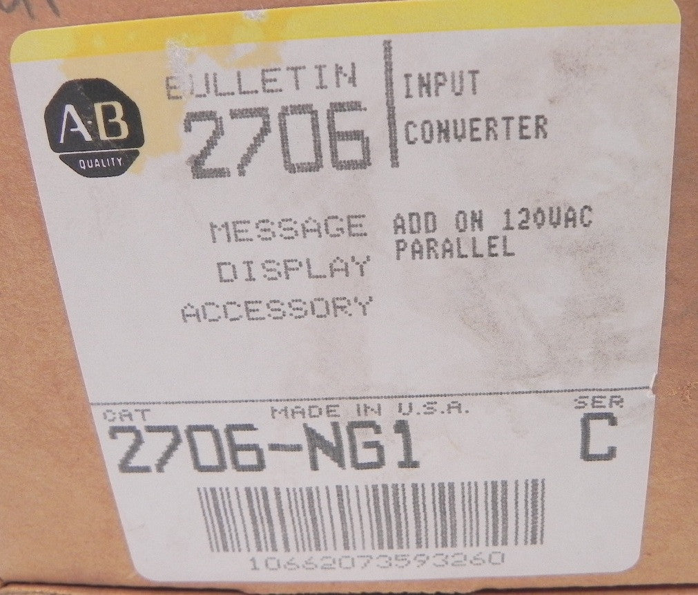 Allen-Bradley Input Converter 2706-NG1 - Advance Operations