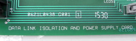 Data Link Power Supply Card 062110438 G001 - Advance Operations