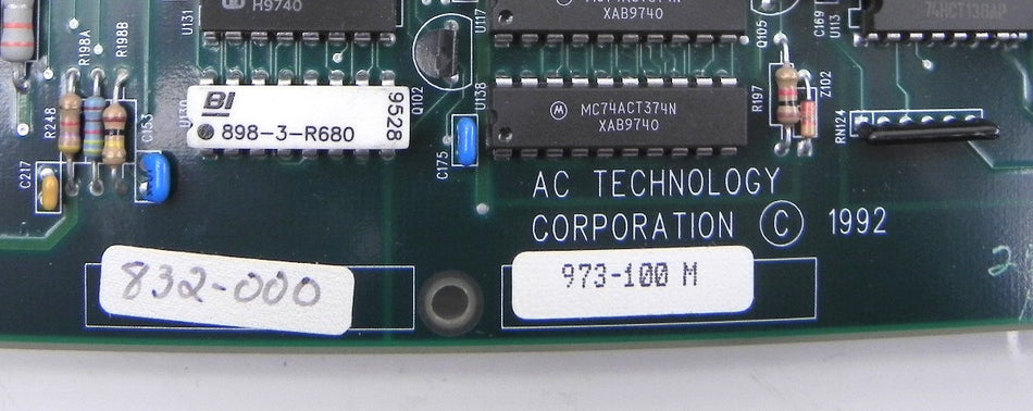 AC Technology Microprocessor Board 973-100M 832-000 - Advance Operations