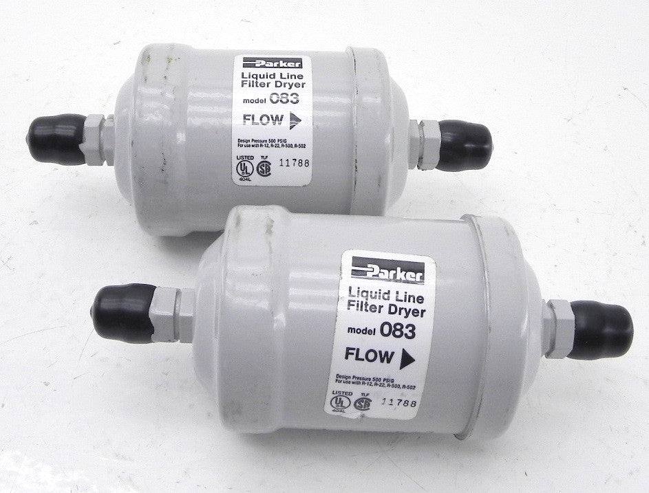 Parker Liquid Line Filter Dryer Model 083 (Lot of 2) - Advance Operations