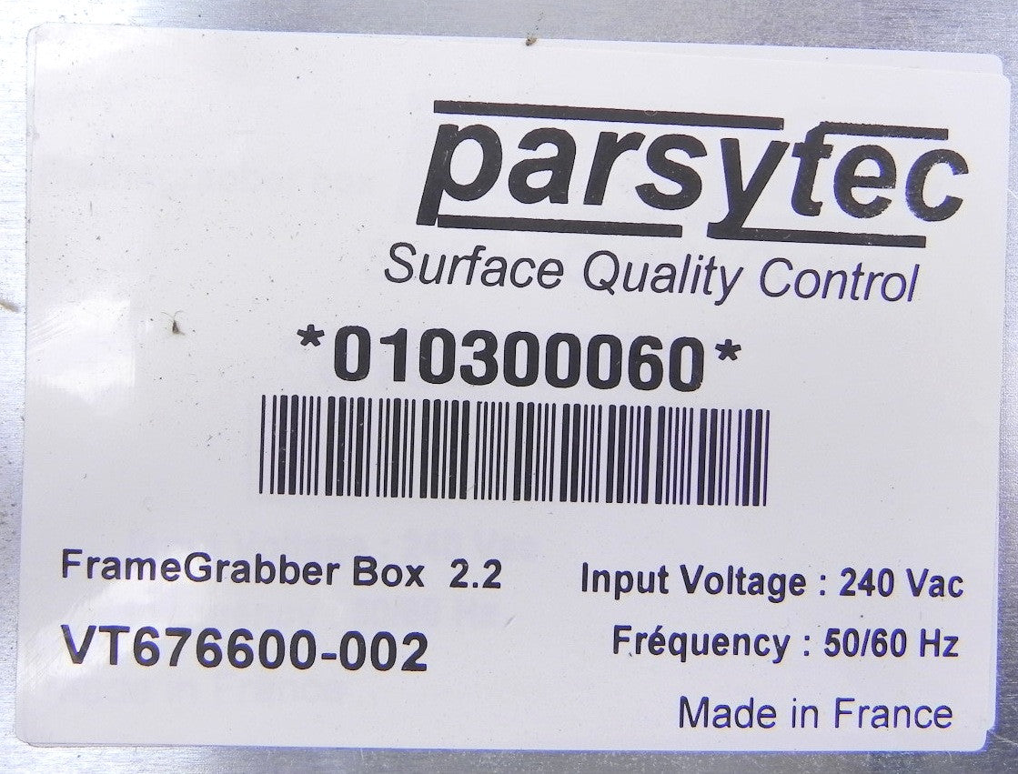 Parsytec FrameGrabber Box 2.2 VT676600-002 New - Advance Operations