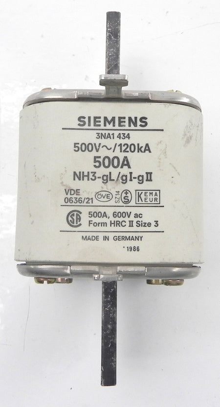 Siemens Fuse 3NA1434 - Advance Operations