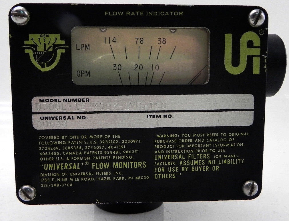 UFM Universal Flow Monitor 030GL-12-300S-1WR-15D - Advance Operations