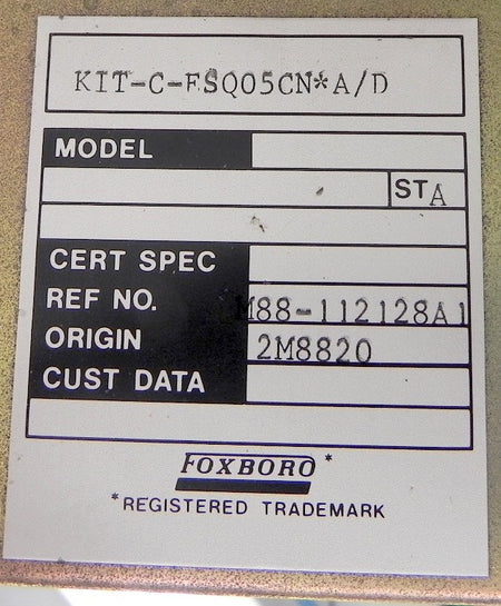 Foxboro Electronic Servo Element Kit FSQ05CN*A/D - Advance Operations