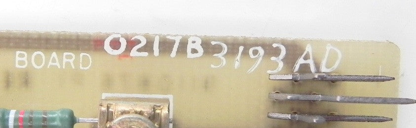 General Electric Circuit Card 0217B3193AD - Advance Operations