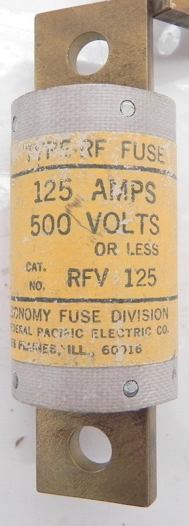 Federal Pacific Fuse RFV 125 (Lot of 4) - Advance Operations