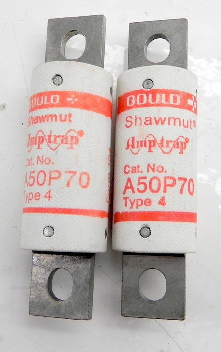 Gould Shawmut Amp Trap Fuse A50P70 (Lot of 2) - Advance Operations