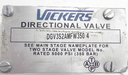 Vickers Directional Valve DGV3S2AMFW350 4 - Advance Operations