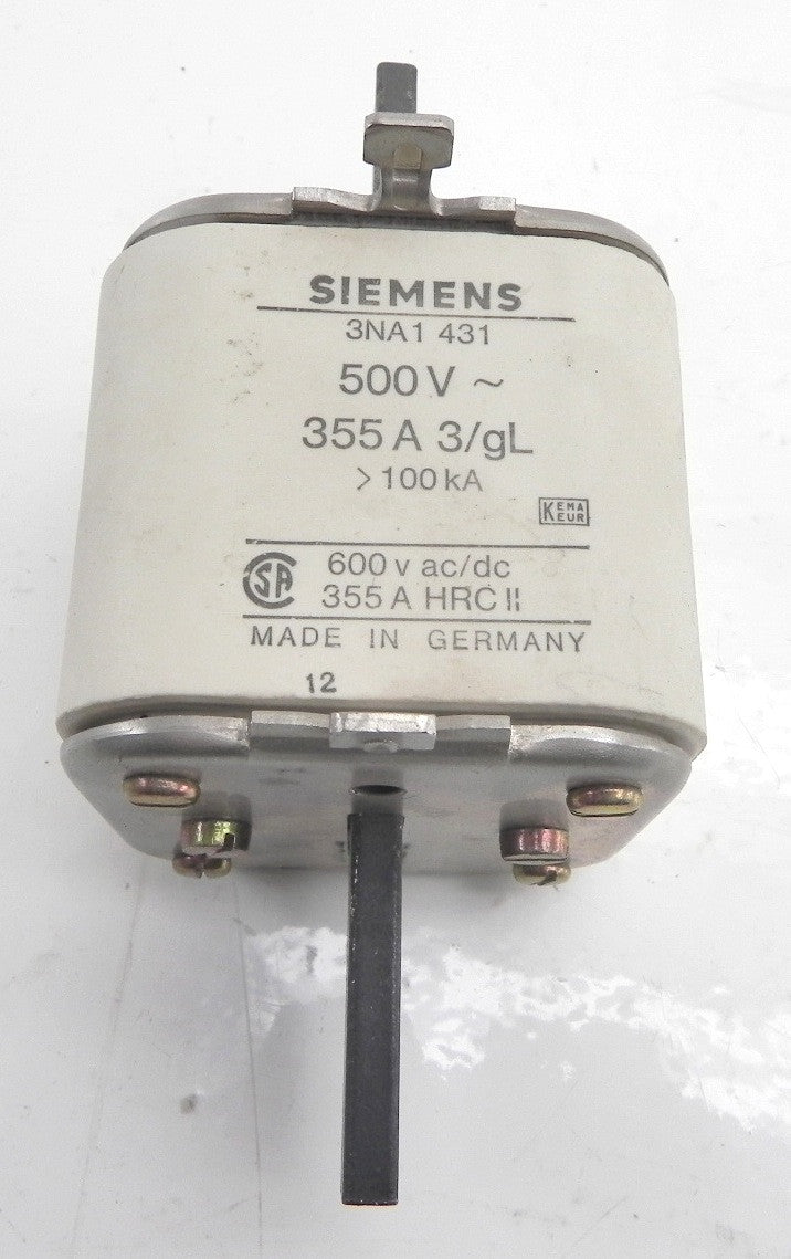 Siemens Fuse 3NA1431 500V  355A - Advance Operations