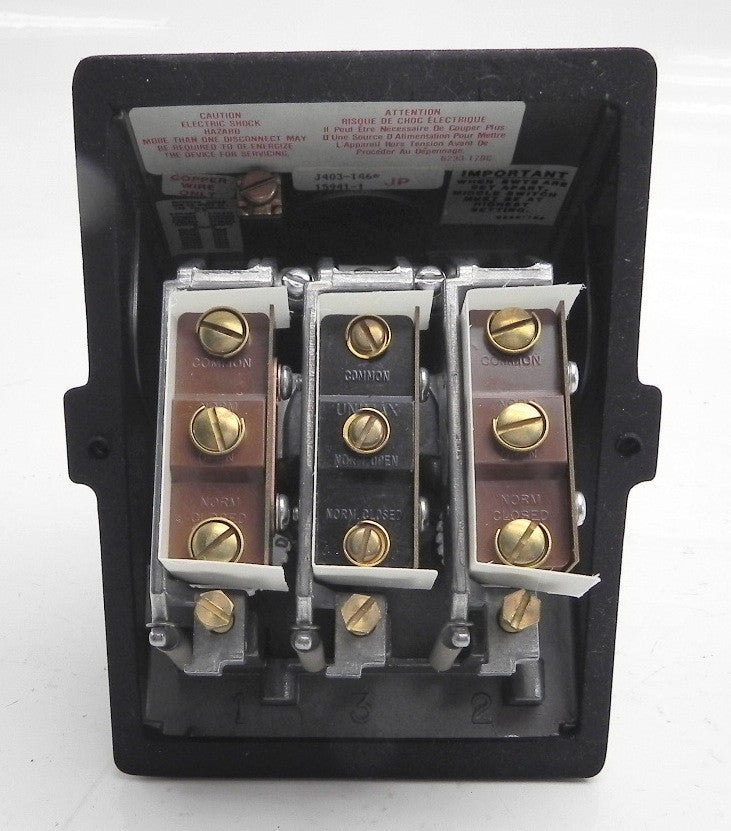 United Electric Pressure Switch J403 Model 146 - Advance Operations