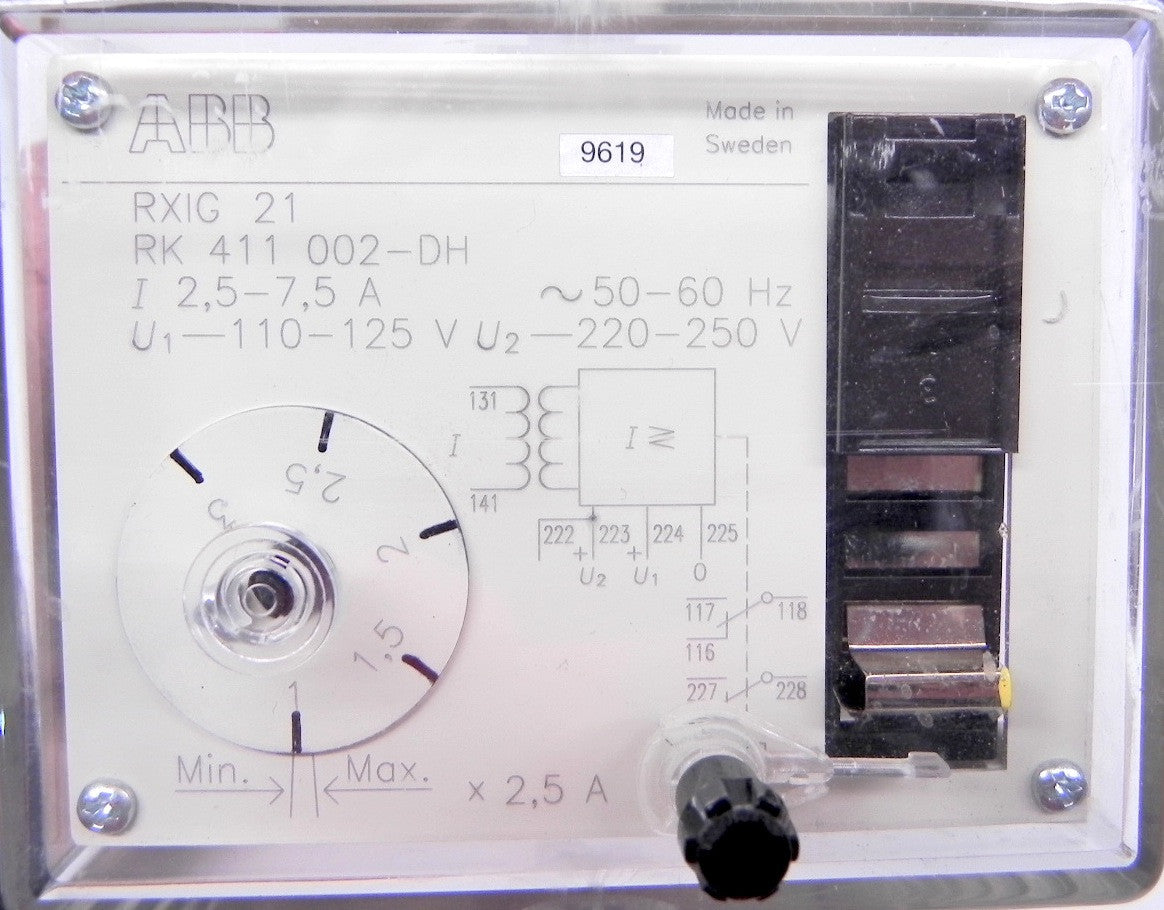 ABB Overcurrent Relay RXIG 21  RK 411 002-DH - Advance Operations