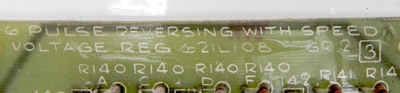 GE 6 Pulse reversing Speed Board 621L108 GR.2 - Advance Operations