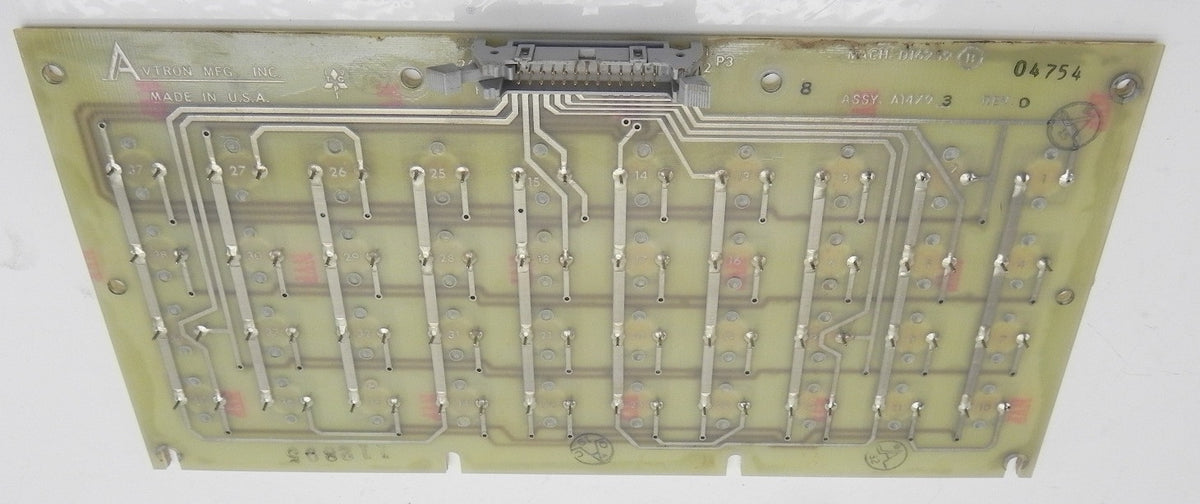 Avtron Keyboard A14793 Rev D - Advance Operations